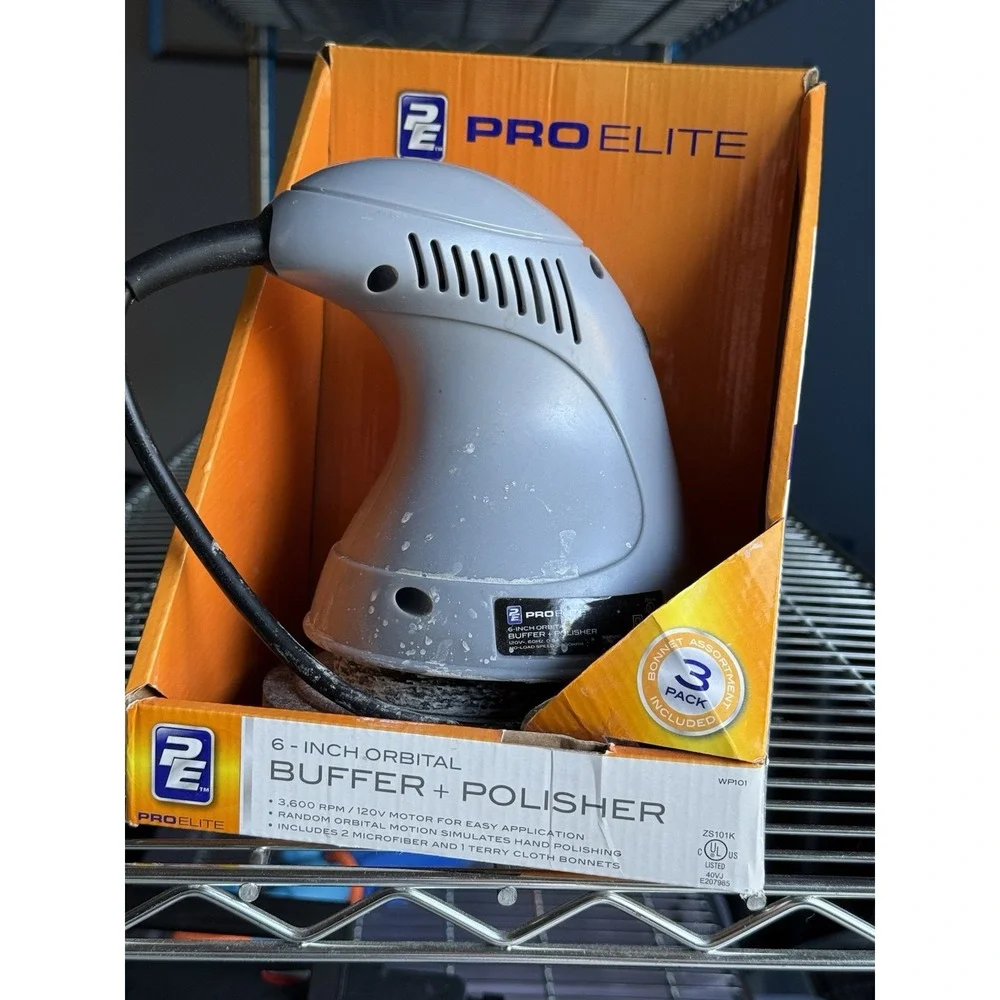 ProElite 6in Buffer Polisher AC 120V, 0.4A, 3500rpm Direct drive